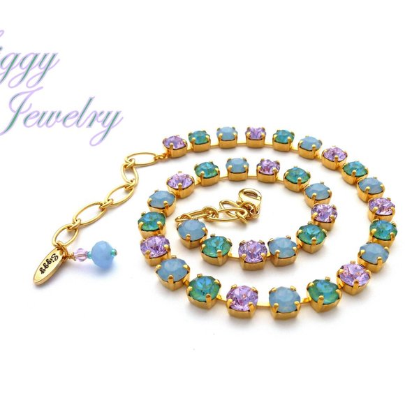 Swarovski Crystal Necklace in Cool Pastels Gemma - Picture 4 of 8